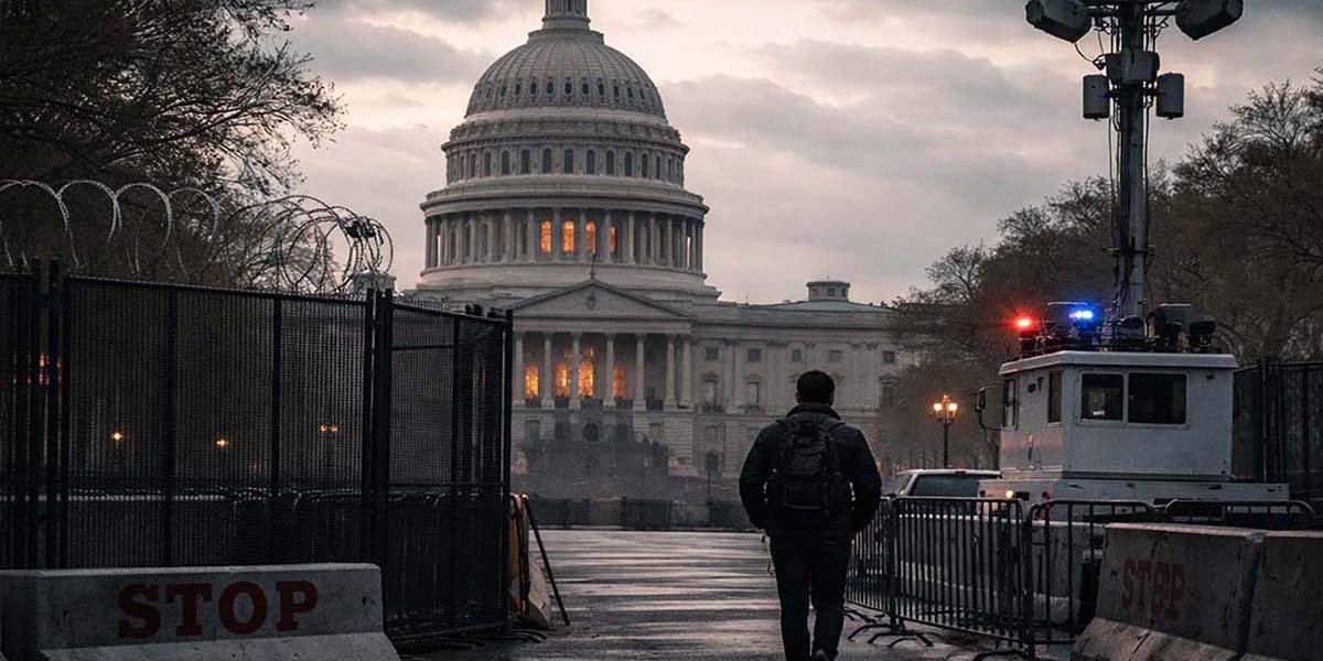 Conceptual image suggesting that political power may be hidden from public view.